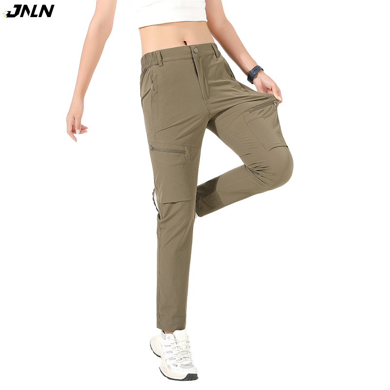 Mountain Biking Pants Women - Pantaloni da Escursionismo JNLN per Donna,